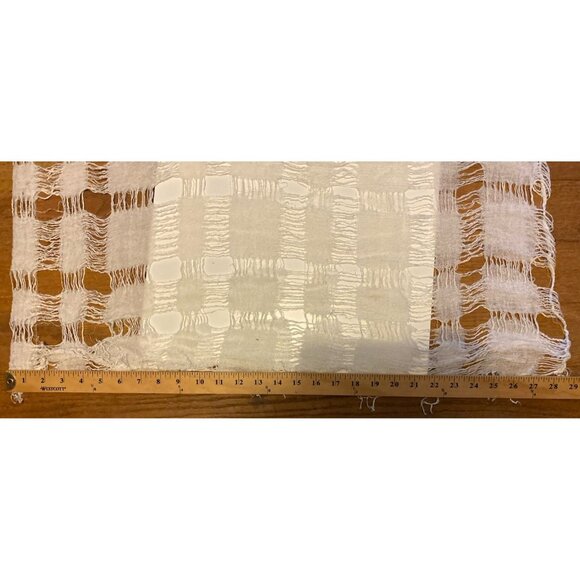 Rue 21 Etc Infinity Scarf Womens Creamy Open Weave Lace BOHO Prairie Peasant - Picture 7 of 9